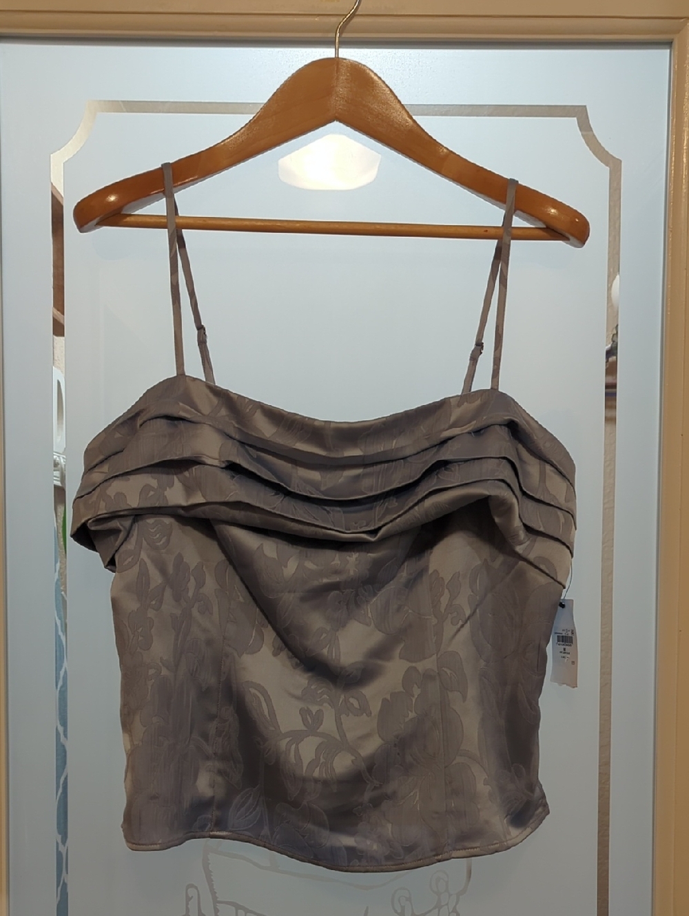 Guess Blue Floral Spaghetti Strap Cami